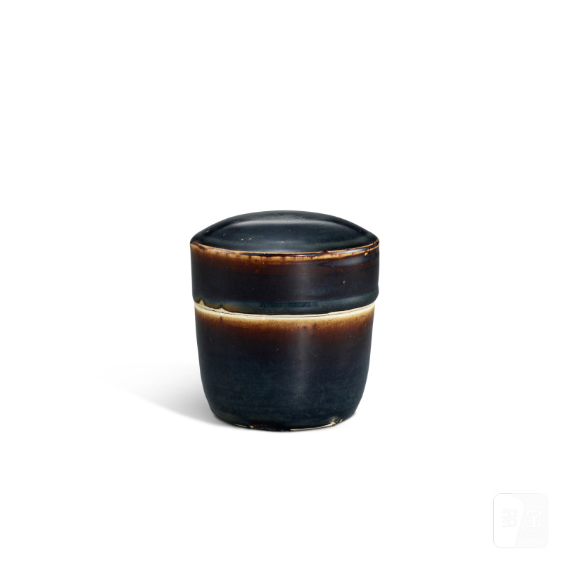 A Dingyao black-glazed box and cover, Northern Song dynasty | 北宋 定窰黑釉蓋罐 - 图2